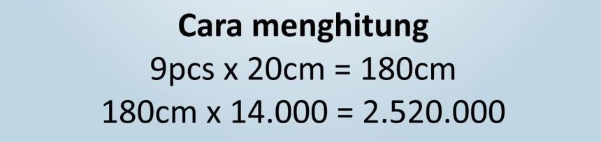 Contoh RAB Huruf Timbul